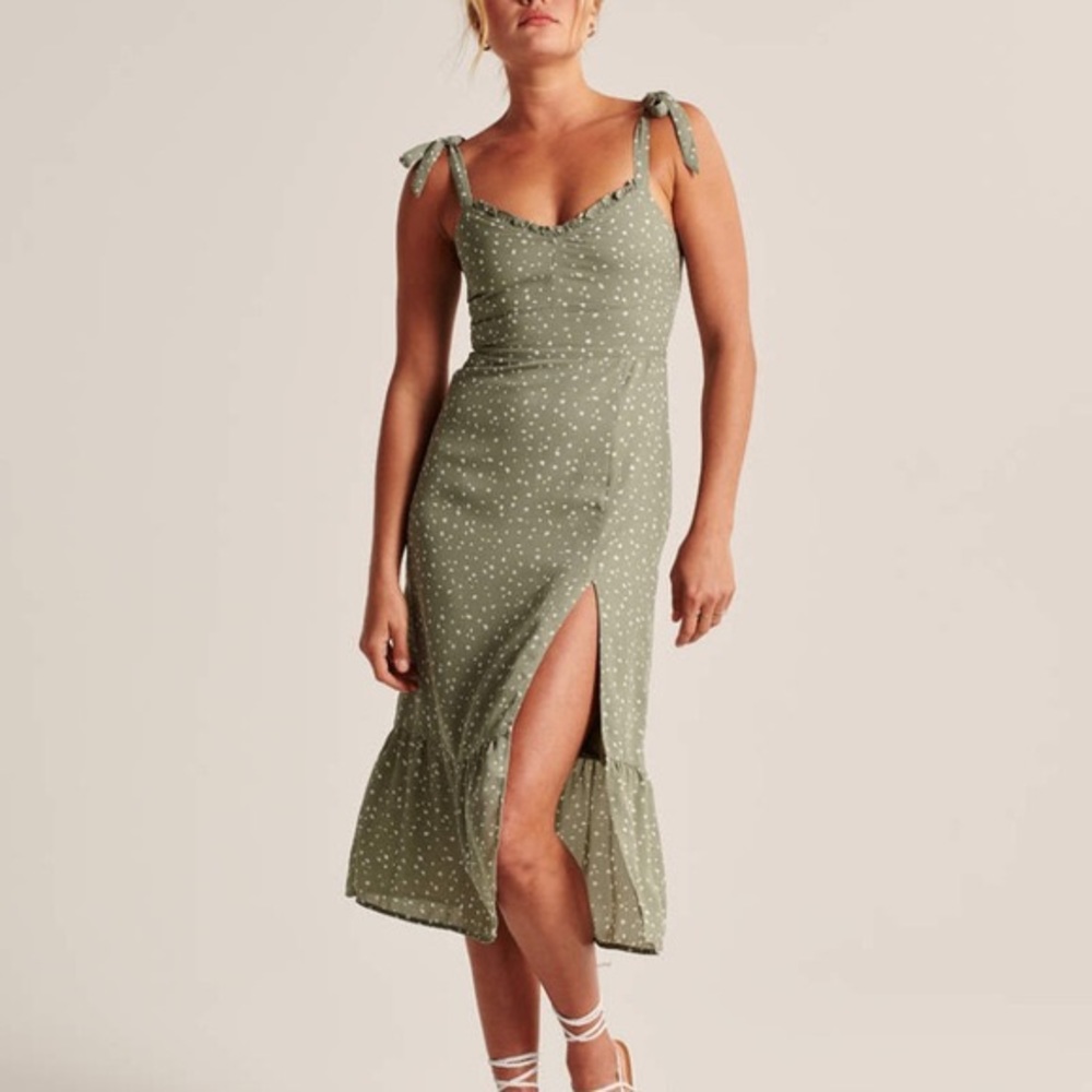 Tie Strap Midi Dress